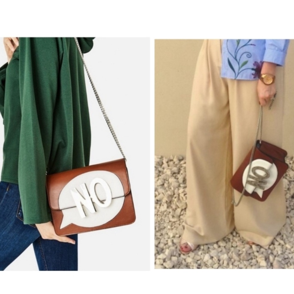 Zara NO pop—art cartoon crossbody chain bag